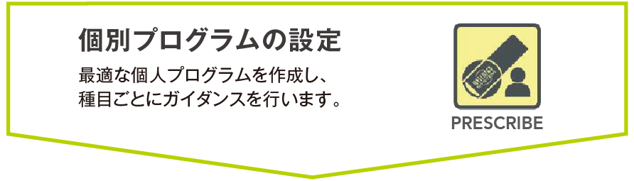 個別プログラムの設定